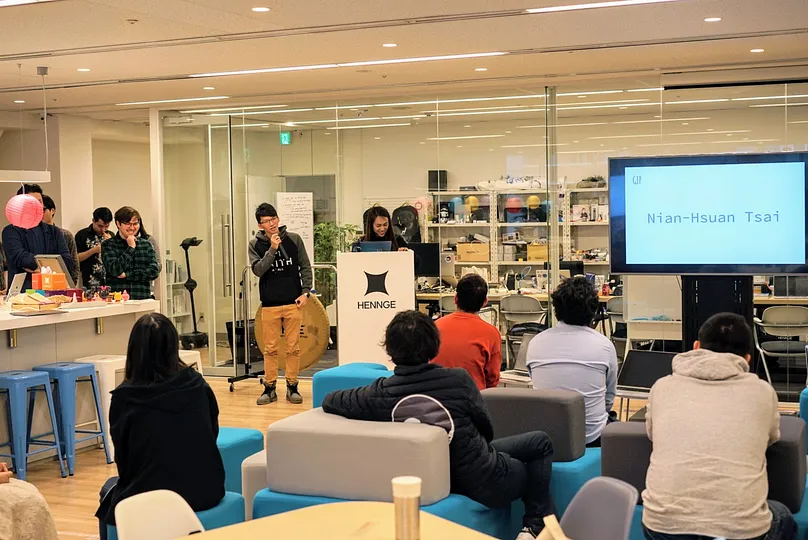 Introducing a presenter at an internal event