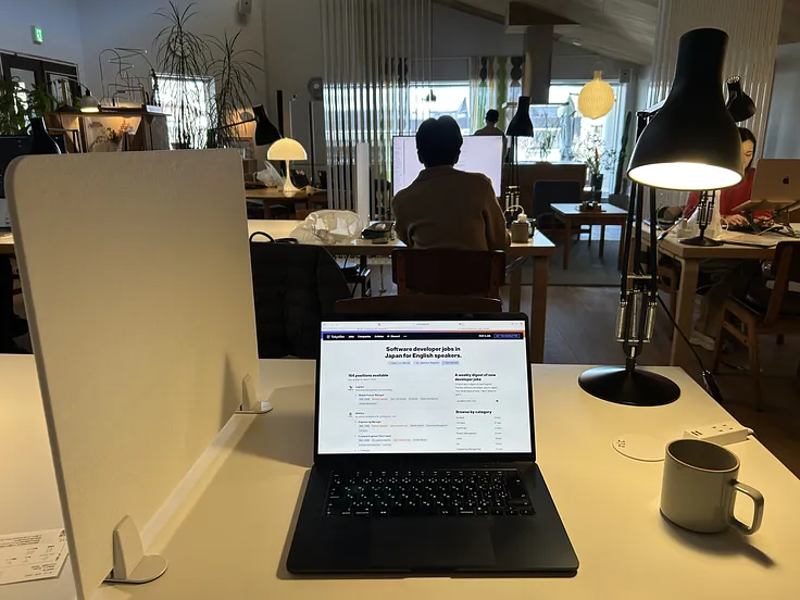 Noon on a Monday morning at 232 Coworking Space.