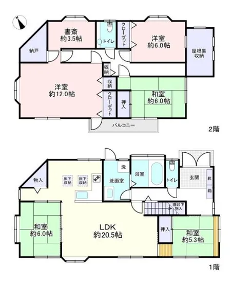 The floor plan.