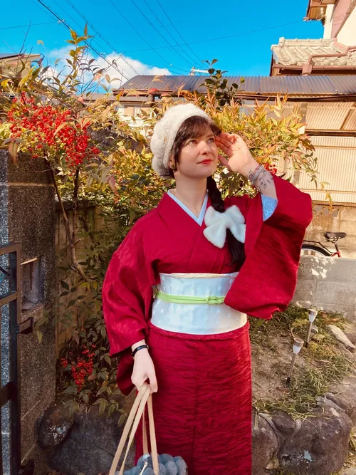 One of the kimono that was gifted to me.
